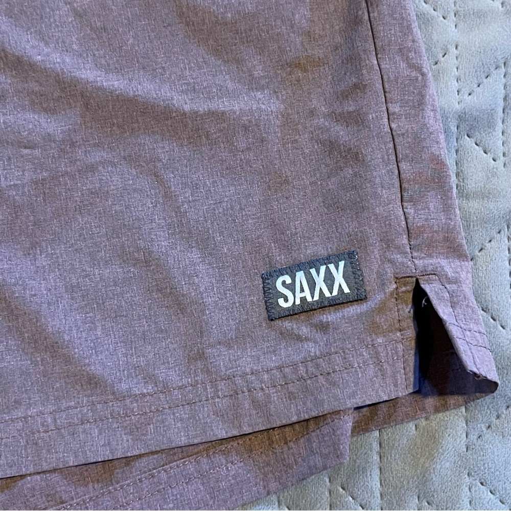 Saxx lined shorts mens large pre-owned condition - Picture 5 of 16